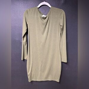 Piko 1988 Olive Long Sleeve Dress